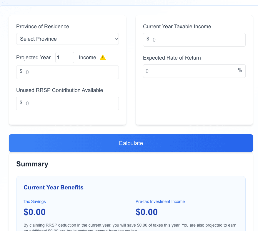 RRSP Comparison Platform 